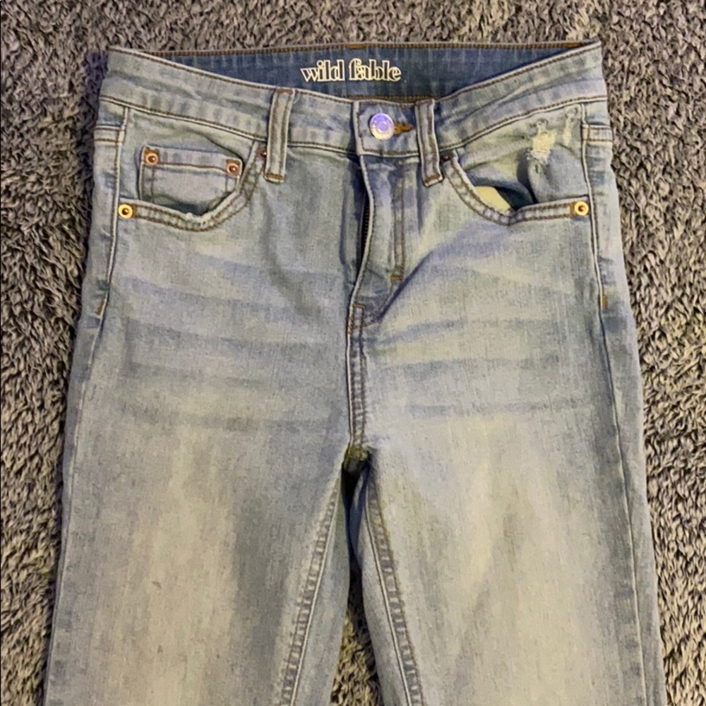 light blue jeans